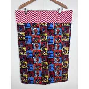 Handmade SPIDER MAN Pillowcase Standard Size Superhero Comic Red Blue‎ 1 PC